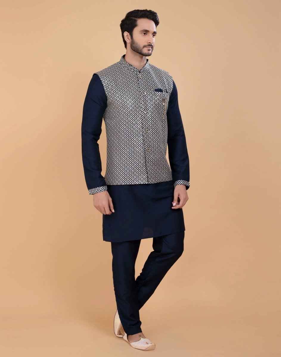 All Over Heavy Thread & Sequence Work Kurta Jacket.