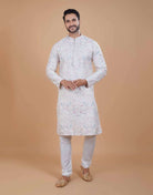 Floral Muti Color Embroidered Kurta Pajama