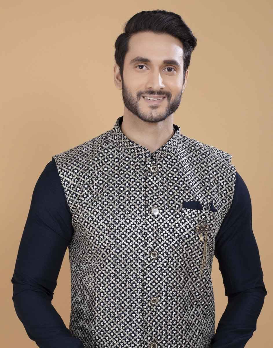 All Over Heavy Thread & Sequence Work Kurta Jacket.