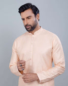 Soft Silk Fabric With All Silver Zari Work Kurta Set