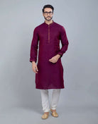 Simple Self Made Festive Design Kurta Set