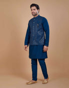 Heavy Sequence Pattern Kurta Jacket Set