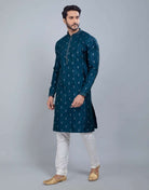 Raw Silk Simple And Comfort Sequence Design Kurta Set