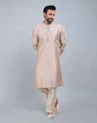 Raw Silk Simple And Comfort Sequence Design Kurta Set