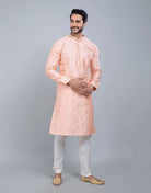 Raw Silk Simple And Comfort Sequence Design Kurta Set