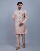 Sequence & Thread Combo Design Kurta Jacket Set