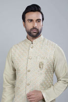 Self Brocade Design With Soft Silk Kurta Jacket