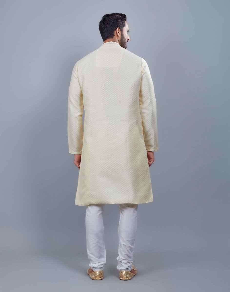 All Over Thread Motives Style Kurta Pajama