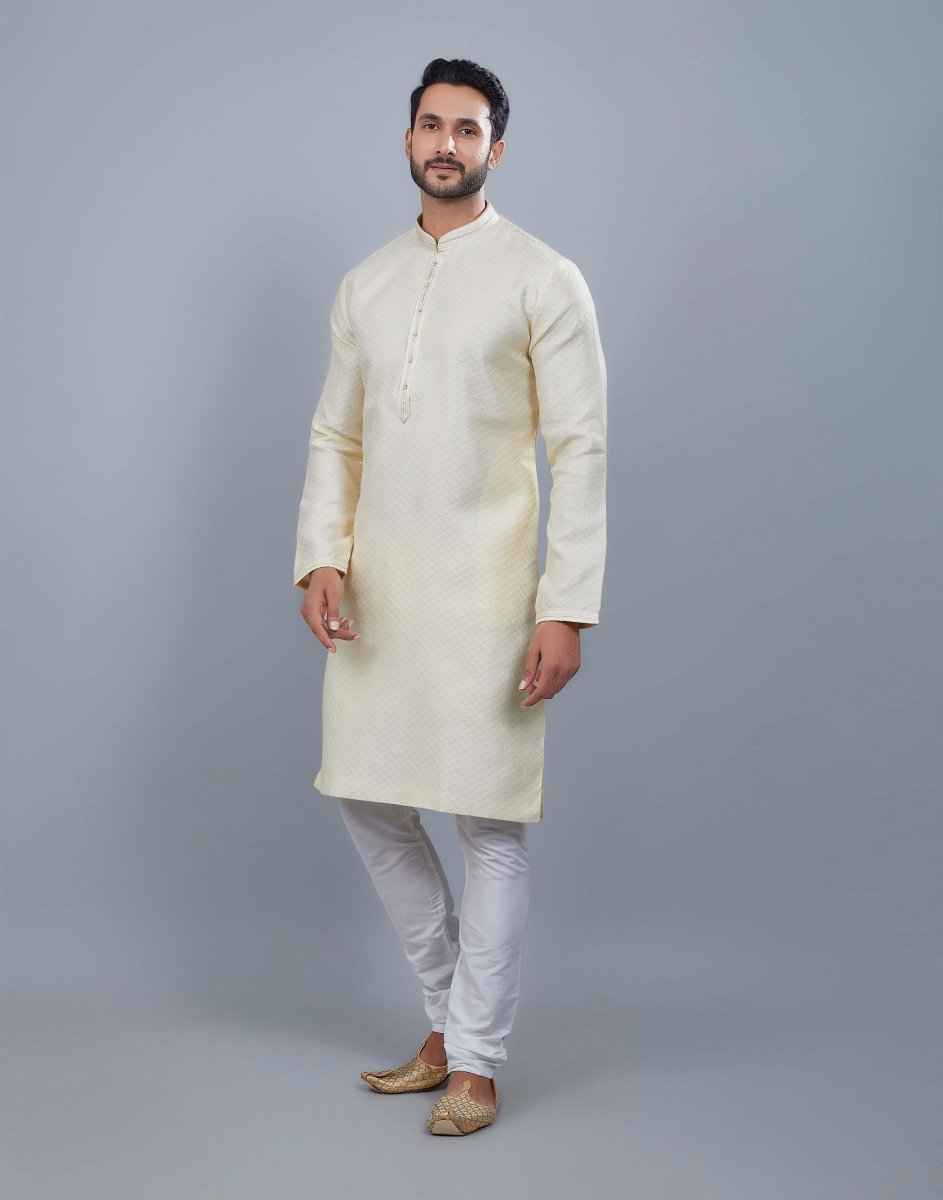 All Over Thread Motives Style Kurta Pajama