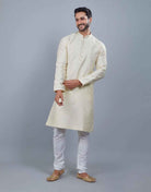 All Over Thread Motives Style Kurta Pajama