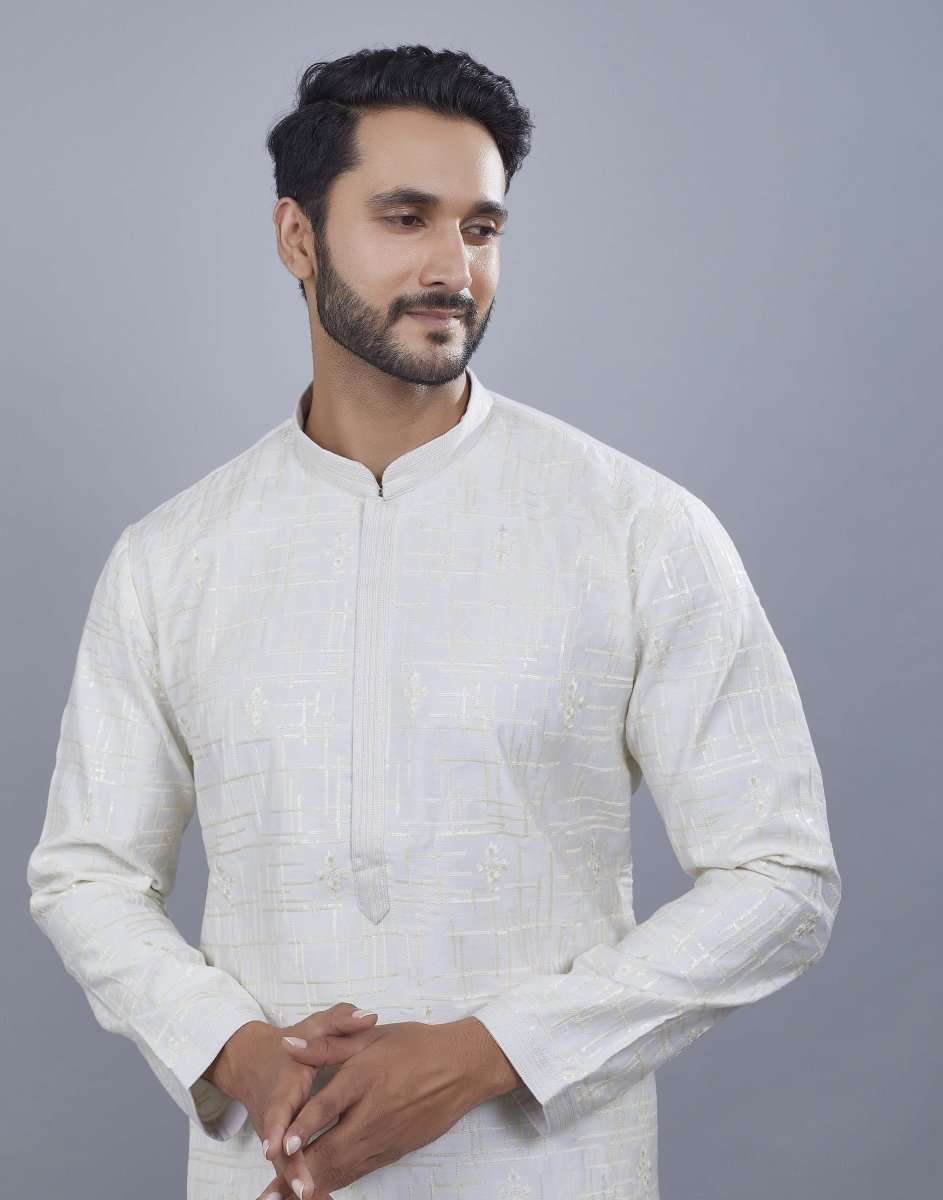 Stylish All Over Sequence Work Kurta Pajama