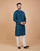 Floral All Over Thread Sequence Work Kurta Set