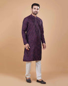 Floral All Over Thread Sequence Work Kurta Set