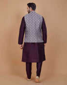 Self Highlighted Brocade Design Kurta Set