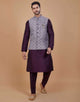 Self Highlighted Brocade Design Kurta Set
