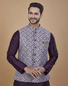 Self Highlighted Brocade Design Kurta Set