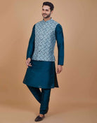 Self Highlighted Brocade Design Kurta Set