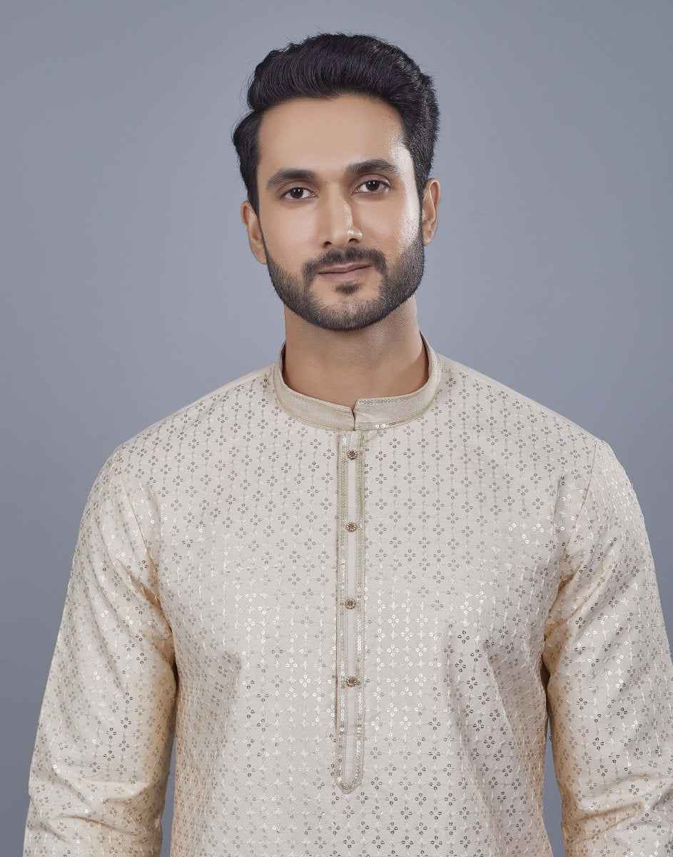 All Over Sequence Pattern Kurta Set