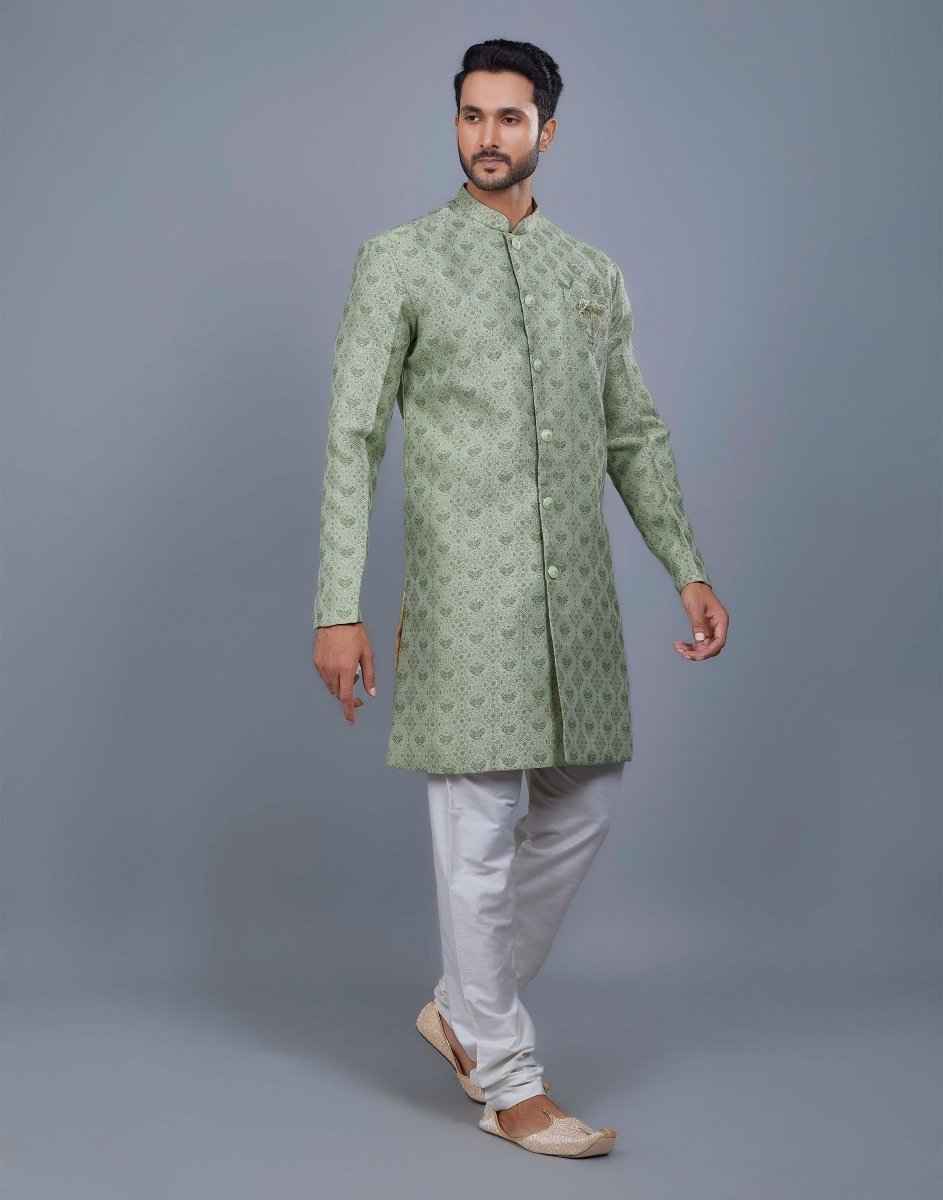 All Over Heavy Self Jacquard Indo Western Style