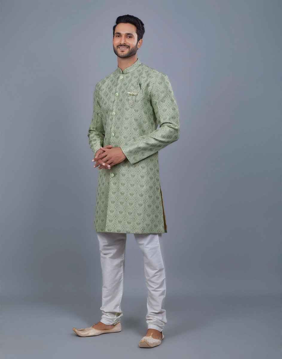 All Over Heavy Self Jacquard Indo Western Style