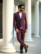 Maroon Solid Cotton with Lycra Fabric Blazer