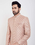 Jacquard Thread And Sequence Work Indo Western Sherwani Set