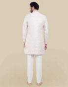 All Over Self Brocade Indo Western Sherwani Set