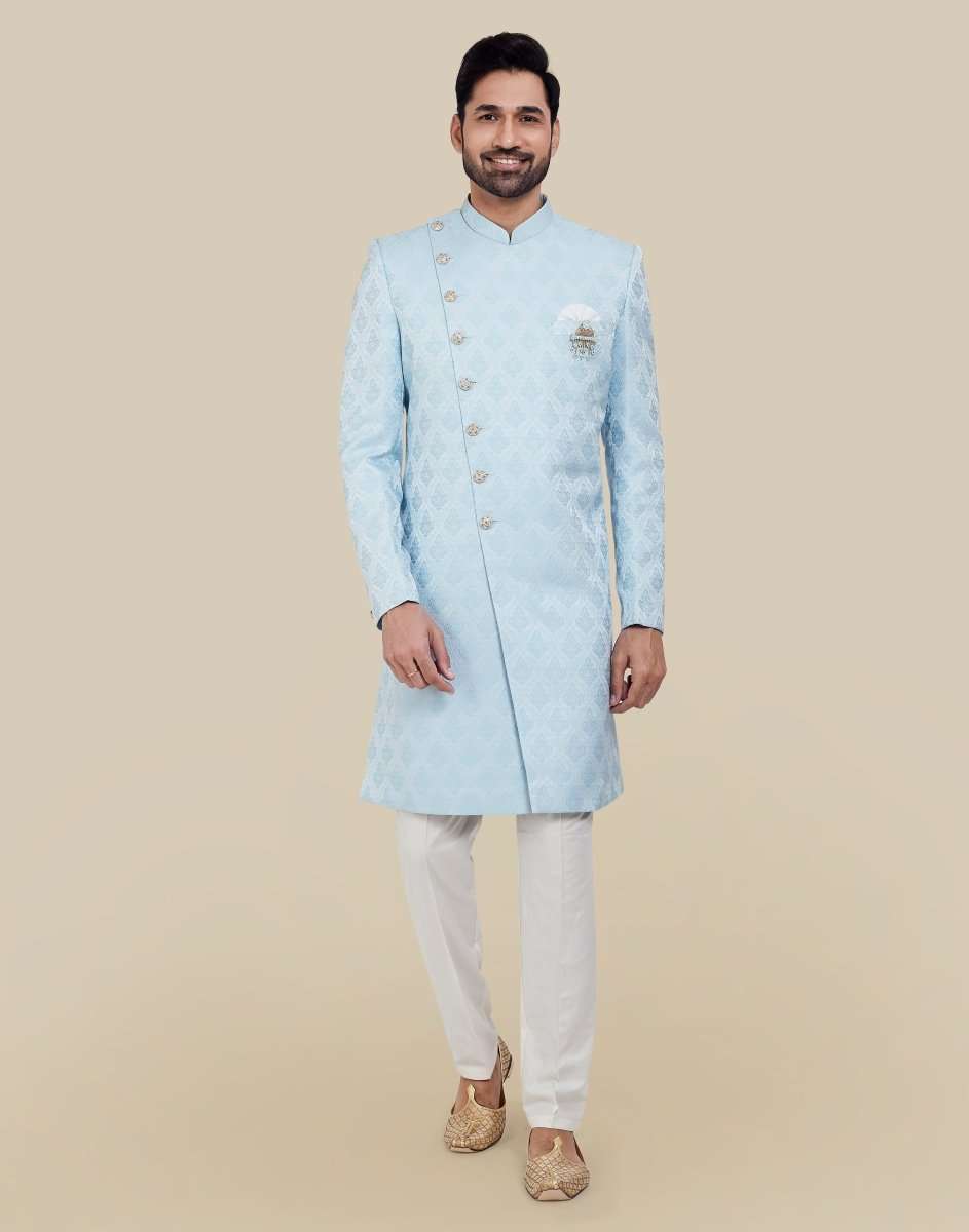 Brocade All Over Indo Western Sherwani Set