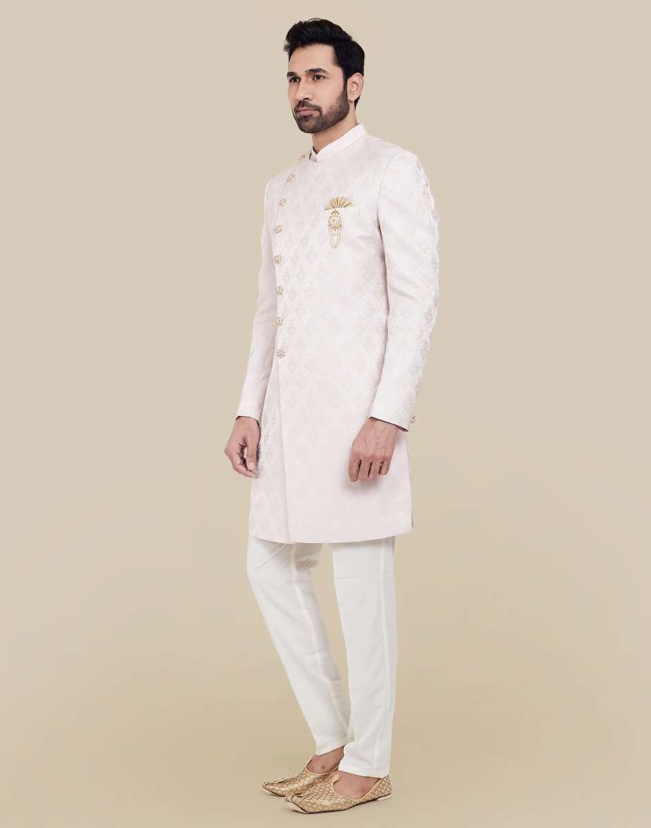 Brocade All Over Indo Western Sherwani Set