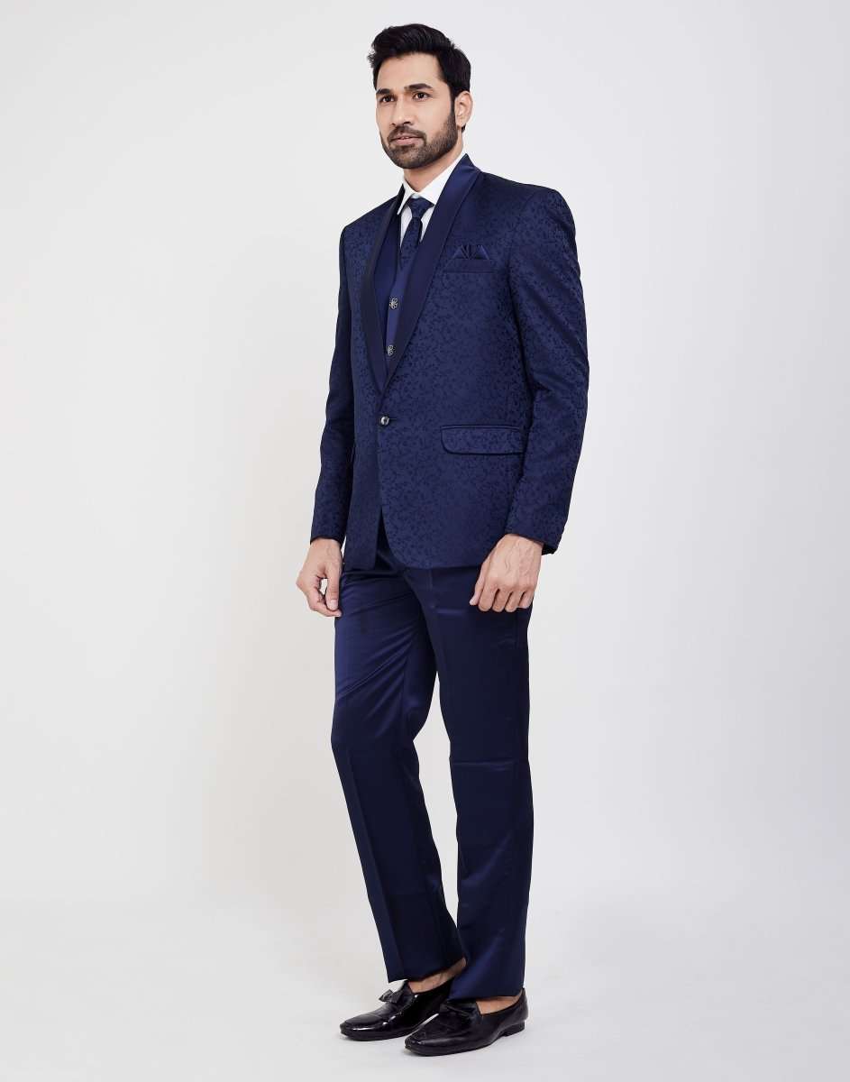 Slim Fit 5 Pc Tuxido Designer Suit