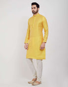 Self Brocade Jacquard Kurtha Pajama Set