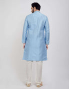 Self Brocade Jacquard Kurtha Pajama Set