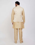 Jacquard 3D Self Plain Kurtha Set