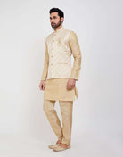 Jacquard 3D Self Plain Kurtha Set