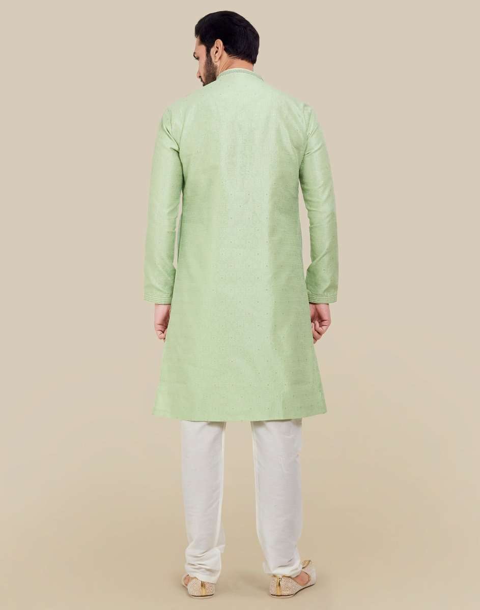 Thread & Sequence Work Kurtha Pajama Set