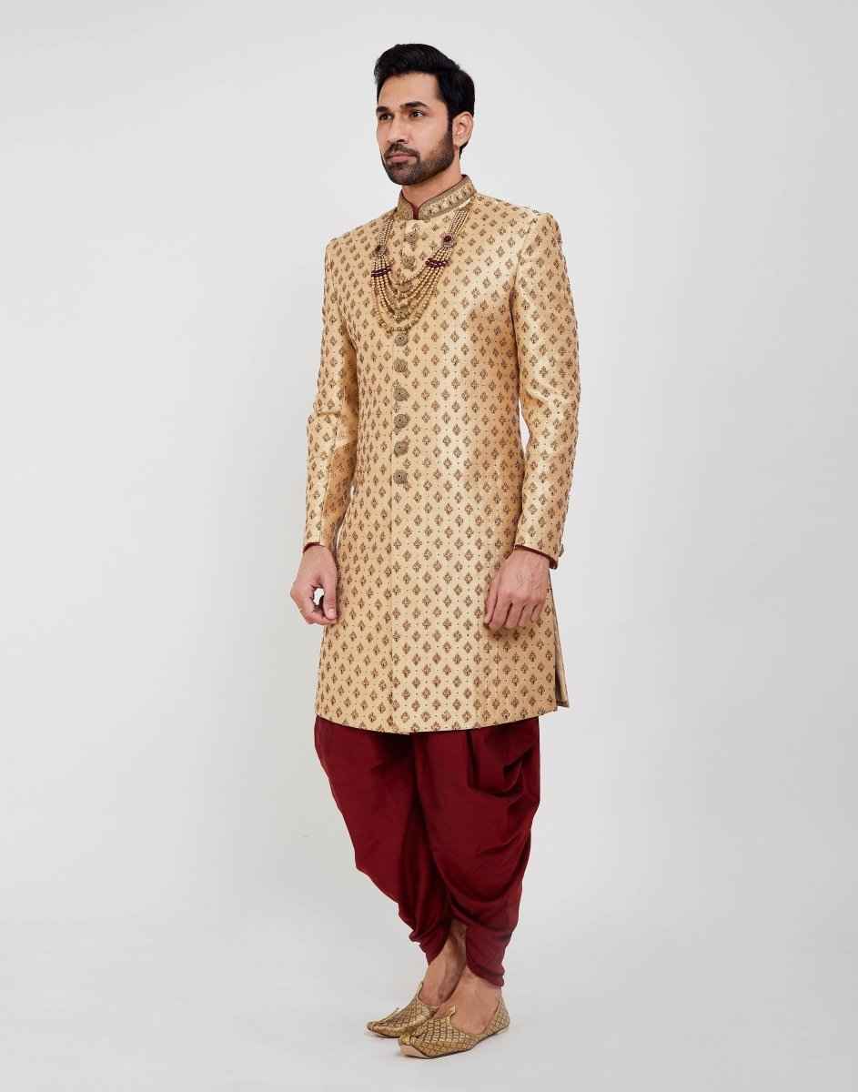 All Over Heavy Embroidery Wedding Sherwani