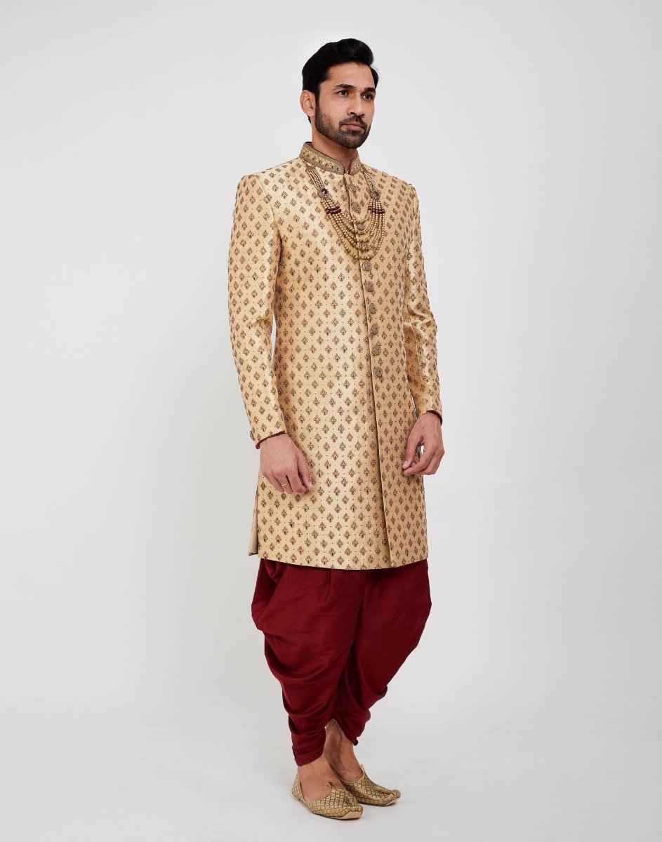 All Over Heavy Embroidery Wedding Sherwani