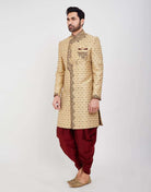 Embroidery Collar Work Style Wedding Sherwani