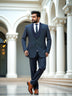 Light Blue Solid Polyester Terlene Designer Suit