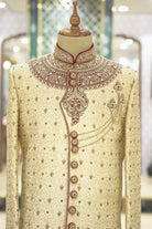 Gold Heavy Embroidery And Zardosi Work Sherwani