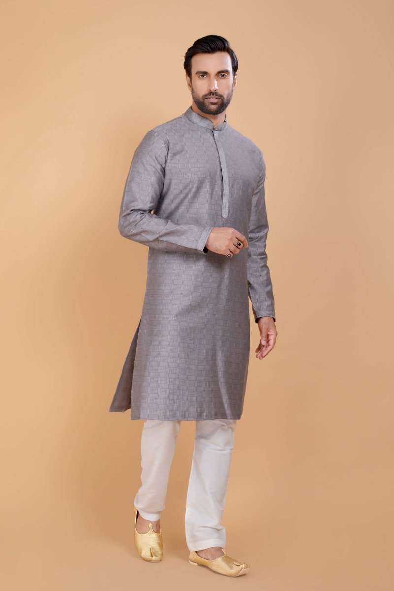 Soft Silk Kurta Set With All Over Simply Highlighted Design For Occasions