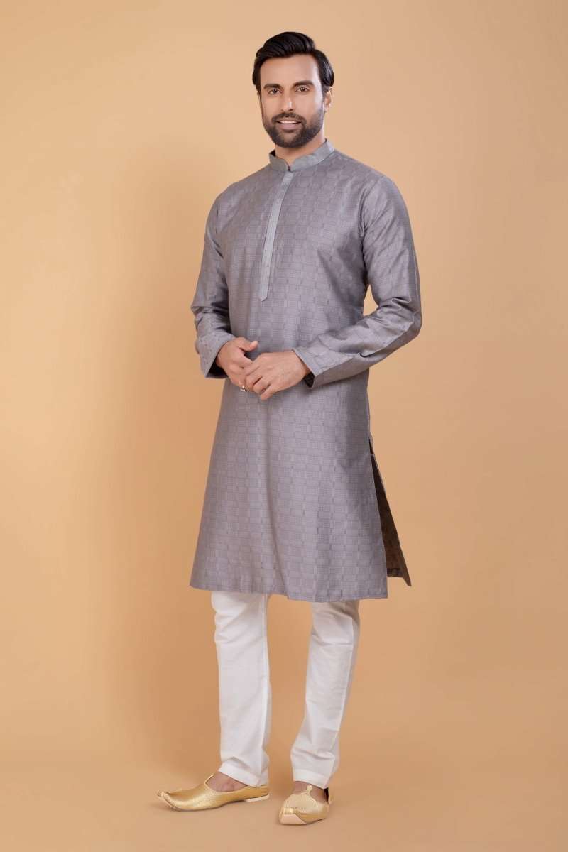 Soft Silk Kurta Set With All Over Simply Highlighted Design For Occasions