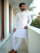 All Over Heavy Sequence work Milky Silk Kurta Jacket