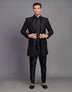 Raw Silk All Over Self Design Thread and Embellished Indo Open Style