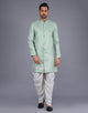 Jacquard All Over Embroidery Work Semi Indo Style