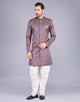 Imperial Floral Patterned Jacquard Semi-Indo Style