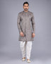 Imperial Floral Patterned Jacquard Semi-Indo Style