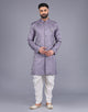 Imperial Floral Patterned Jacquard Semi-Indo Style