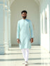 Pista Floral Weaving Jacquard Kurta Pyjama Set