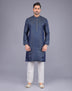 All Over Self Highlighted Thread work Soft Silk Kurta Pyjama Set